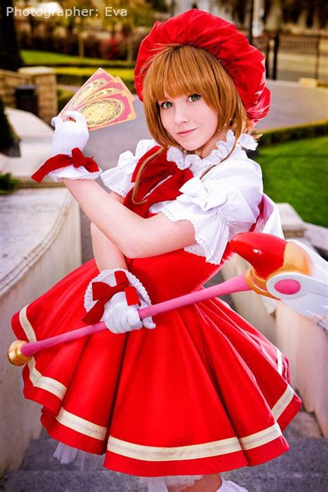 Anime Cardcaptor Sakura 1 OP Red Dress Cosplay Costume - Etsy Denmark