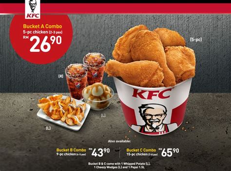 Menu Kfc Chicken Bucket | Chicken bucket, Kfc chicken, Kfc