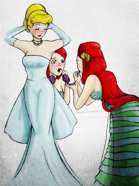 Disney Princess Fan Art: Cinderella and Ariel | Disney princess fan art ...