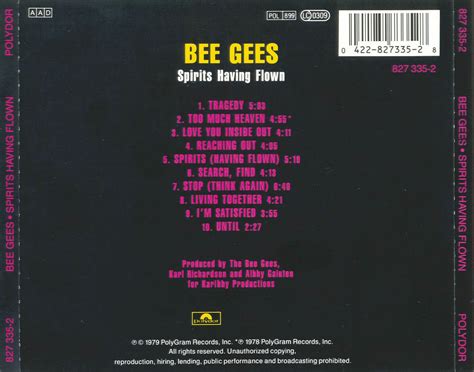 Toda mi músicA: Spirits Having Flown - Bee Gees - 1979