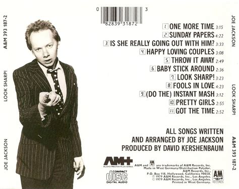 The First Pressing CD Collection: Joe Jackson - Look Sharp!