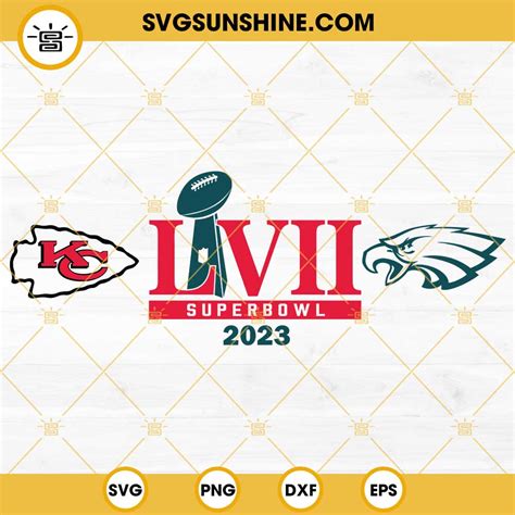 Chiefs Eagles Super Bowl 2023 SVG, Kansas City Chiefs SVG, Philadelphia ...