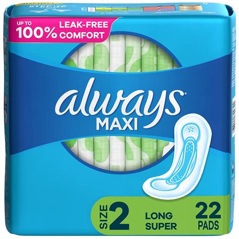 Always Maxi Super Pads Without Wings Unscented Unscented, 2 | Walgreens