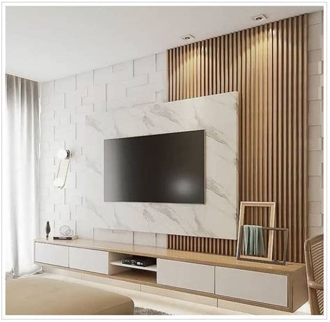 PVC Wall Panels | Types | Advantages and Disadvantages | Tv unit furniture design, Living room ...