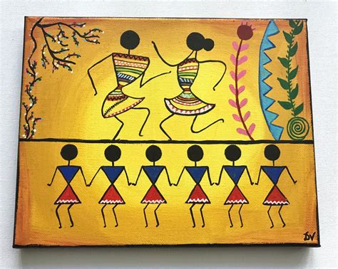 Warli Painting Art Worli Painting Indian Folk Art - Riset