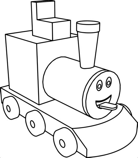 Toy Train Coloring Pages