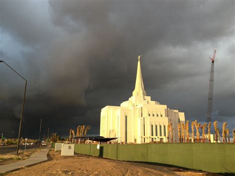 Gilbert LDS Temple: A Light in the Storm