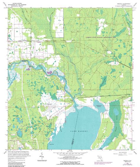 Osceola topographic map, FL - USGS Topo Quad 28081g1