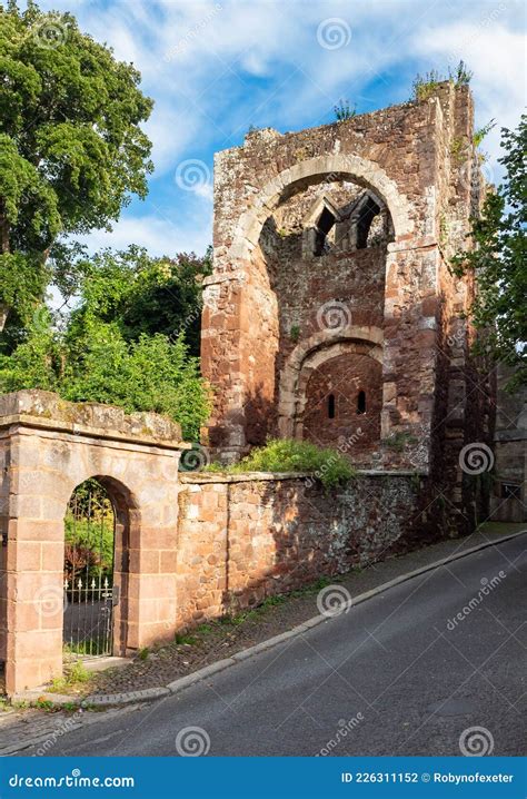 EXETER, DEVON, UK - August 3 2021: Exeter Castle Ruin Viewed from ...