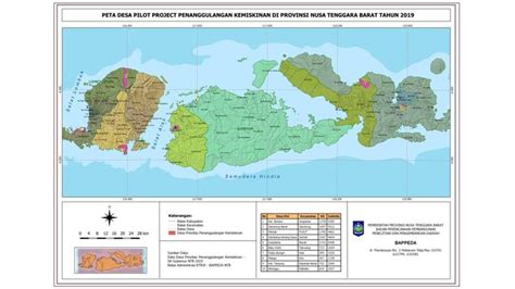 Peta Nusa Tenggara Barat Terbaru Lengkap dengan Kabupaten & Kota