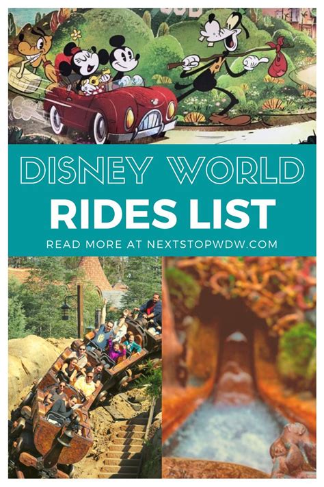 Disney world rides and attractions list – Artofit