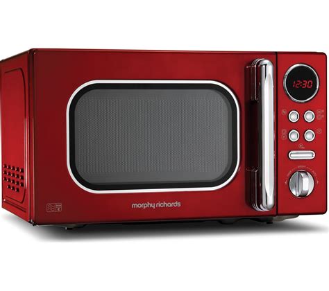 Buy MORPHY RICHARDS Accents 511502 Compact Solo Microwave - Red | Free Delivery | Currys