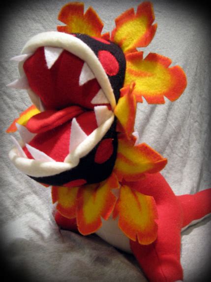 Fiery Dino Piranha Plant Plush by Penguinotic on DeviantArt