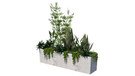 Roof Garden Planter | 3D Warehouse | Sketch up warehouse, Plants for planters, Hotel flowers