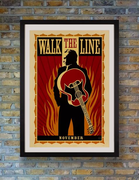 'Walk the Line' Original Movie Poster by Shepard Fairey, American, 2005 ...