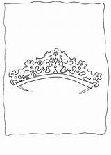 Online coloring Pages Coloring Beautiful tiara For A Princess  sketch template