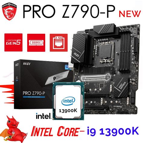 Intel 13th Gen Core i9 13900K Processor Kit MSI PRO Z790-P Intel Z790 ...