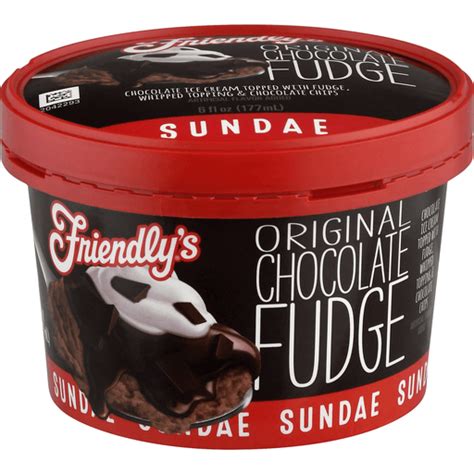 Friendlys Sundae, Original Chocolate Fudge | Ice Cream | Needler's Fresh Market