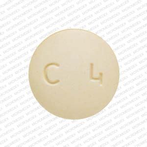 C4 Pill Yellow Round 10mm - Pill Identifier