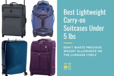 Best Lightweight Carry-on Suitcases at 5lbs and Below • Her Packing List