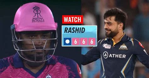 Sanju Samson 3 Sixes Rashid Khan IPL 2023