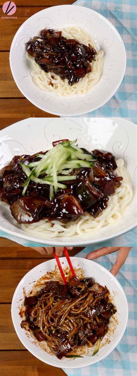 Vegan Jjajangmyeon Recipe & Video - Seonkyoung Longest