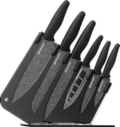 Amazon.com: Nutriblade Knife Set with Block by Granitestone 6-Piece ...