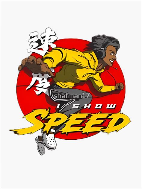 "ishowspeed merch official - fanart " Sticker for Sale by shafman17 | Redbubble