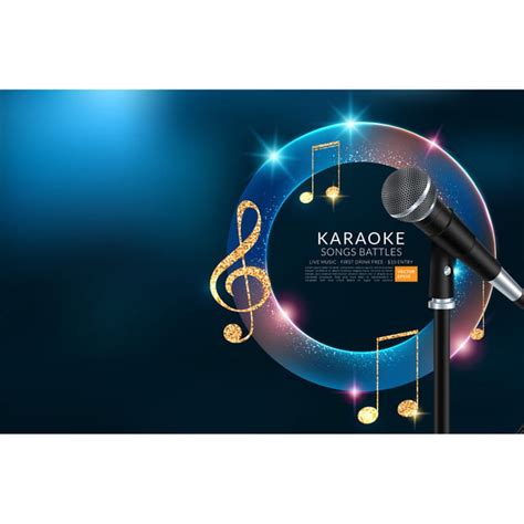 Karaoke Flyer Vector Art PNG, Karaoke Party Invitation Flyer Template ...