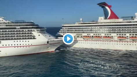 Two Carnival cruise ships collided in Cozumel, Mexico - IEyeNews