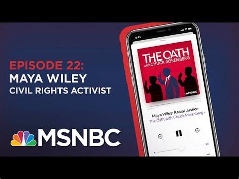 Chuck Rosenberg Podcast With Maya Wiley | The Oath Ep - 22 | MSNBC - YouTube | Podcasts, Oath ...