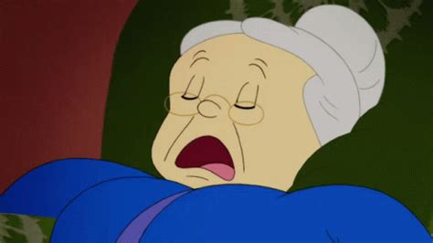 Cartoon Grandma Snoring Sleeping GIF | GIFDB.com