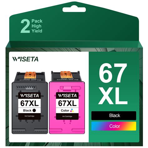 67XL Ink Cartridge Replacement for HP 67XL 67 XL works with DeskJet 2755e 4155e 2722 2752 2752e ...