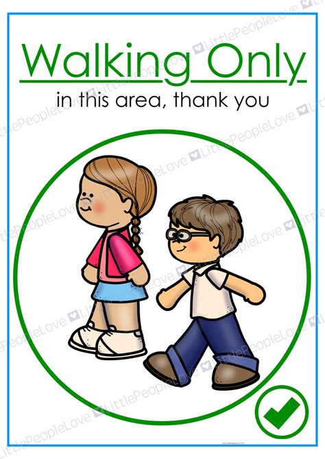 Buy No Running/walking Only Classroom Posters Online in India - Etsy