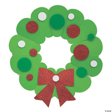 Paper Plate Christmas Wreath Craft Kit