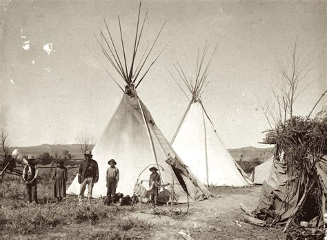 Black lodge camp of the Crow - Crow Agency, Montana. 1898. Photo by C ...