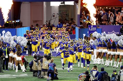 Los Angeles Rams enter Stadium Super Bowl Atlanta 2019 Images ...