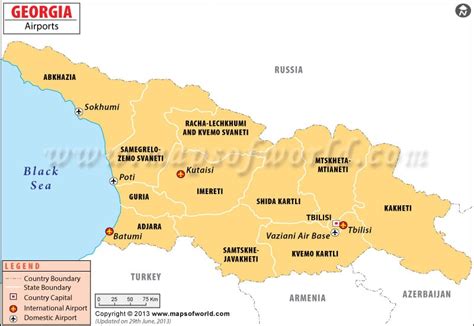 Airports In Georgia Map – Map Vector