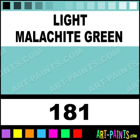 Light Malachite Green Colours Acrylic Paints - 181 - Light Malachite ...