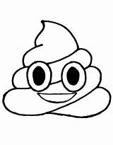 Poop Emoji Sheet Coloring Page sketch template