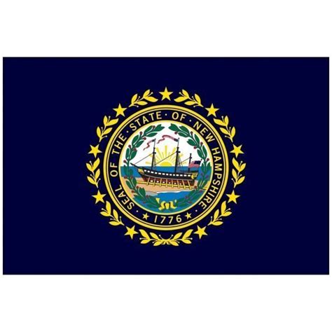 New Hampshire State Flag - Flagpole Man