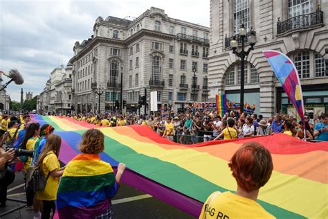 People Parading at the Pride Parade 2019 at London City, UK Editorial ...