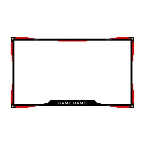 Twitch Overlay Vector Hd PNG Images, Twitch Overlay Red Stream, Overlay, Border, Red PNG Image ...