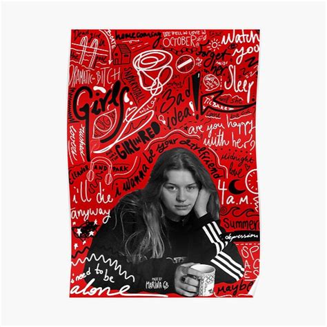 "Girl in red | Songs" Poster for Sale by marinagb | Redbubble