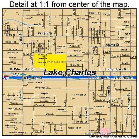 Lake Charles Louisiana Street Map 2241155