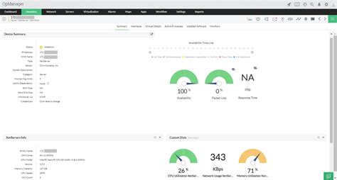 Real Time Network Monitoring Software - ManageEngine OpManager