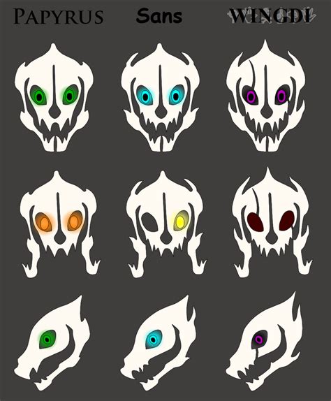 Gaster blasters by FableworldNA on DeviantArt