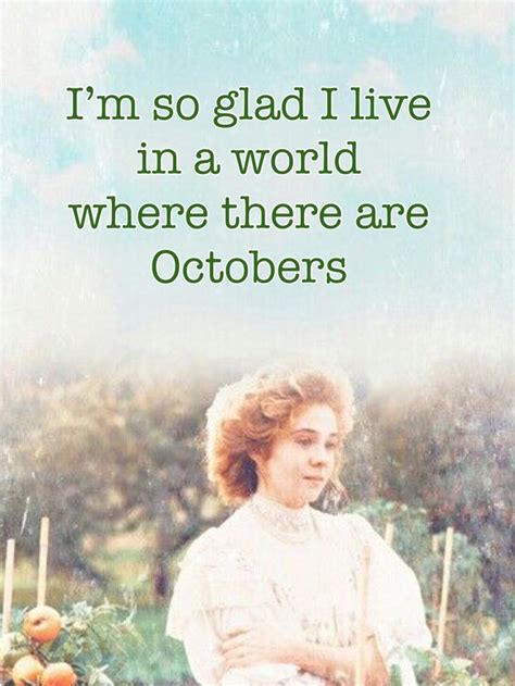 October | Anne of green gables, Green gables, Anne of green