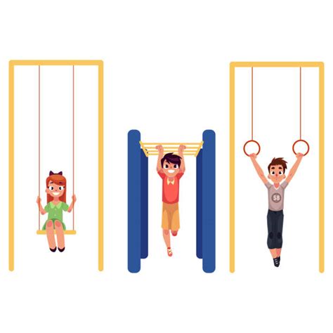 120+ Kids On Monkey Bars Stock Illustrations, Royalty-Free Vector ...