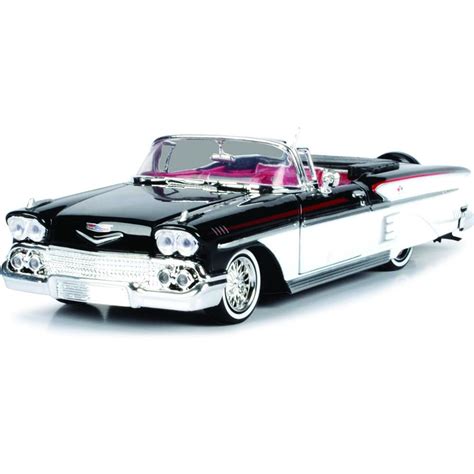 Buy 1958 Chevy Impala Convertible Lowrider Black and White with Red ...